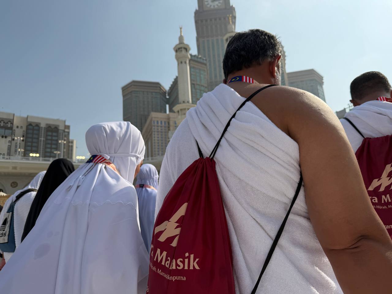 Jemaah Hijra Manasik berdekatan Masjidil Haram, Makkah